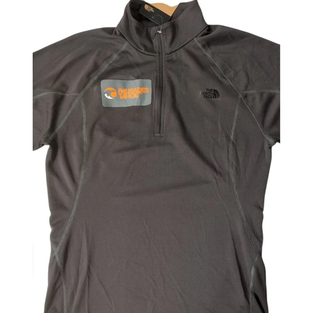 The North Face Palisades Tahoe Mens Graphite Gray Quarter Zip Pullover - Picture 4 of 6